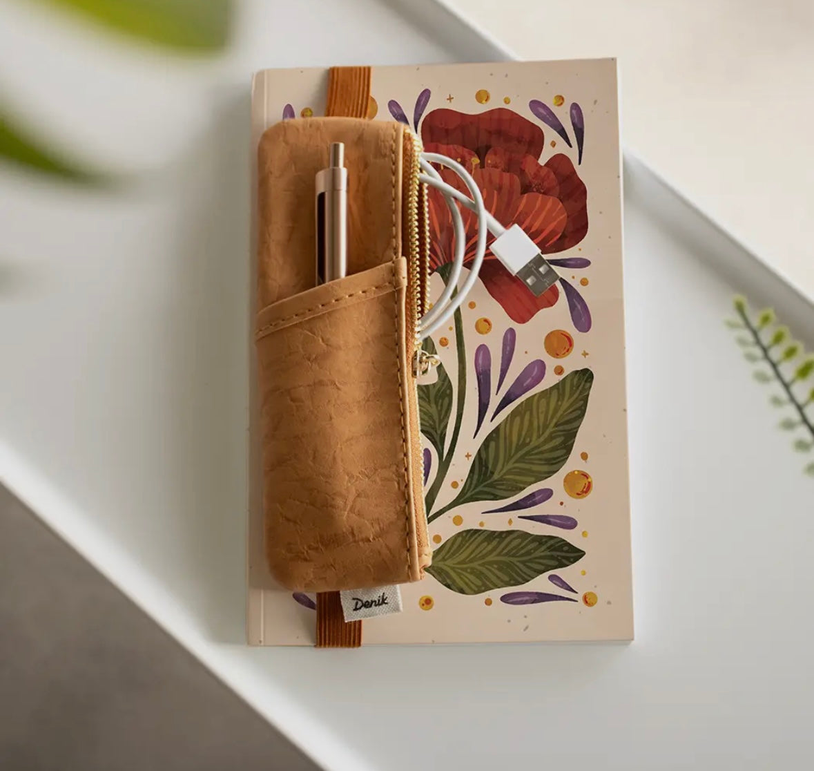 Caramel Crinkle Notebook Pouch
