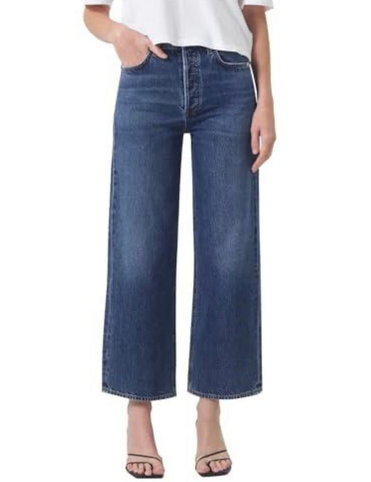 Straight Leg Baggy Denim Cropped Jeans