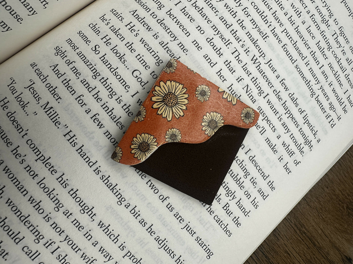 Orange Flower Cover Bookmark