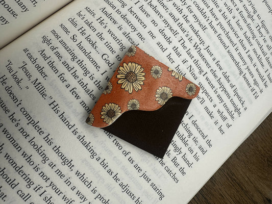 Orange Flower Cover Bookmark