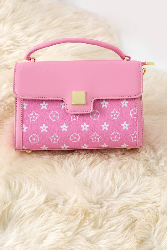 Bubble Pink and White Star Inspired Purse