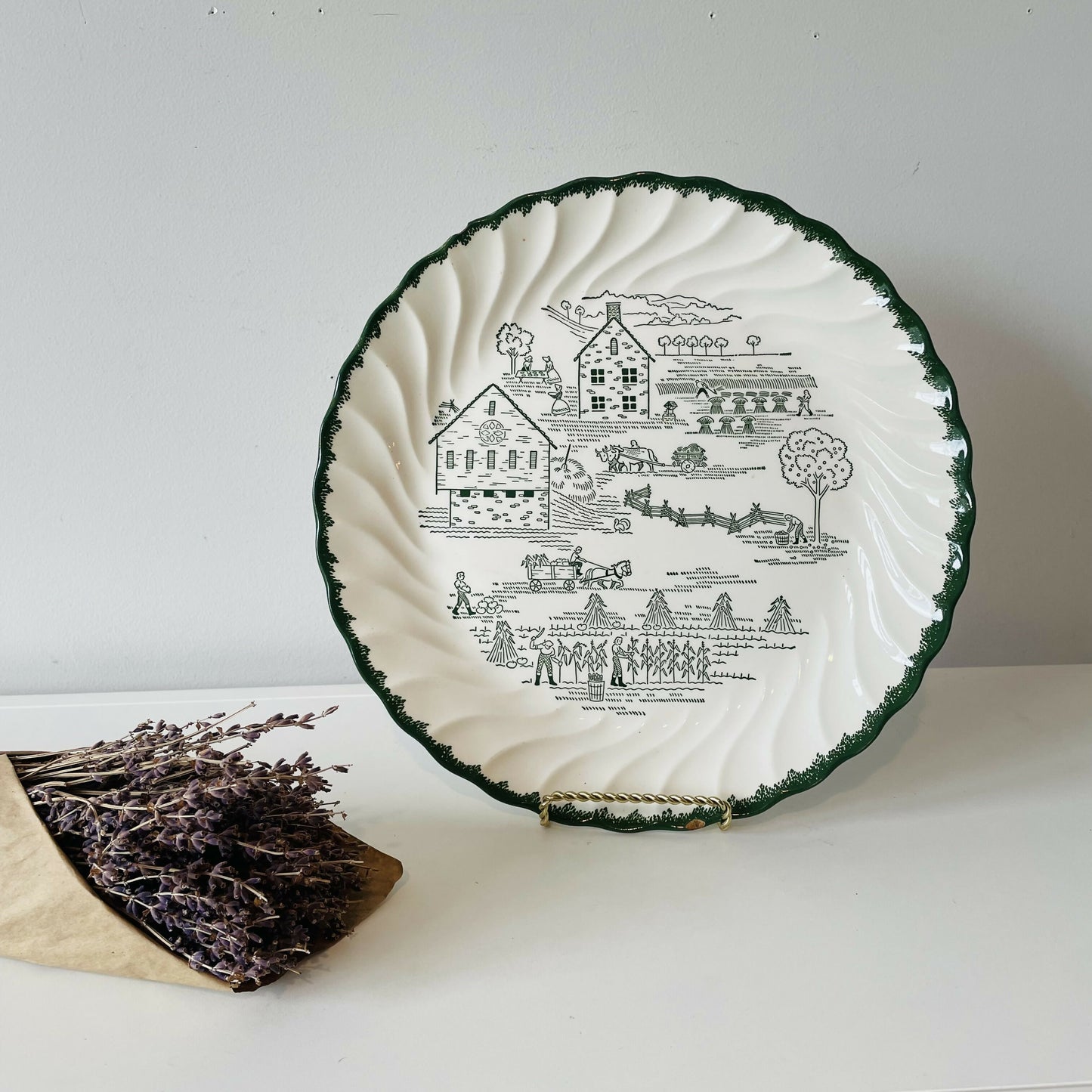 Vintage Countryside Serving Platter