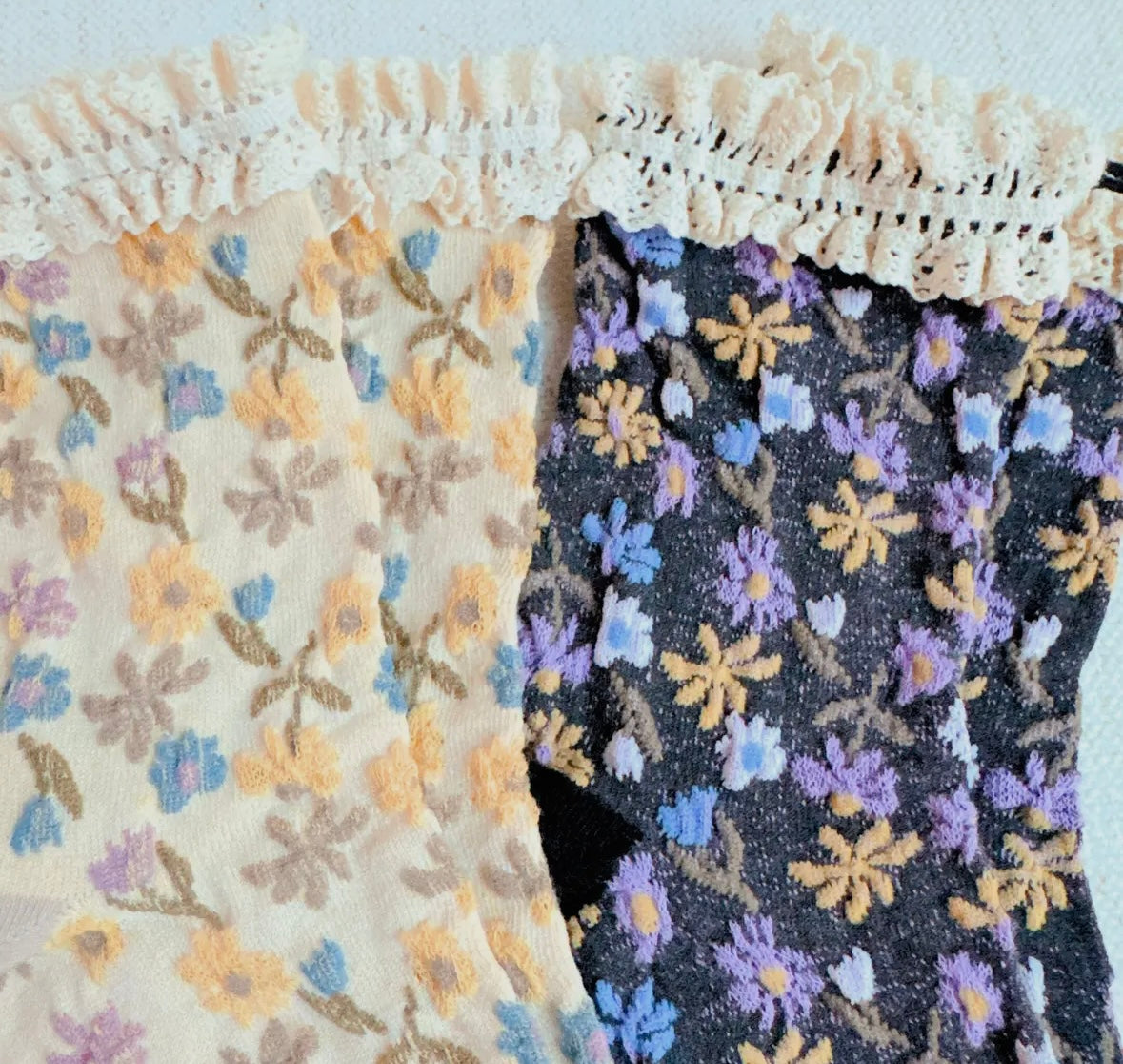Vintage Blossom Socks