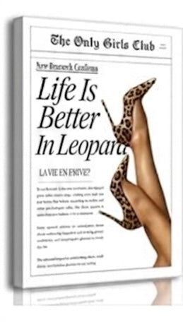 Trendy Leopard Canvas Wall Art