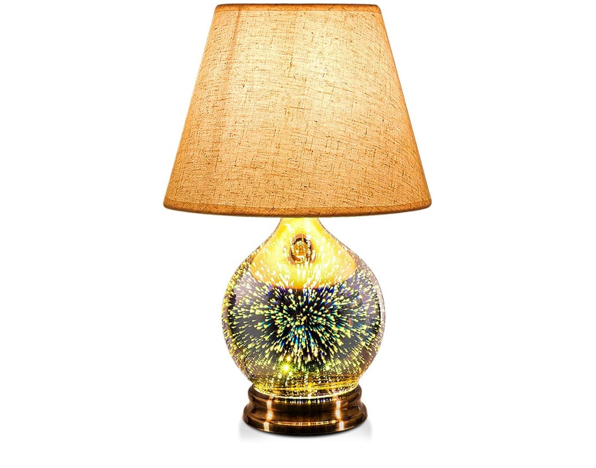 3D Effect Glass Base Lamp