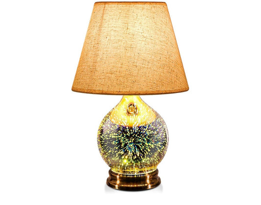 3D Effect Glass Base Lamp