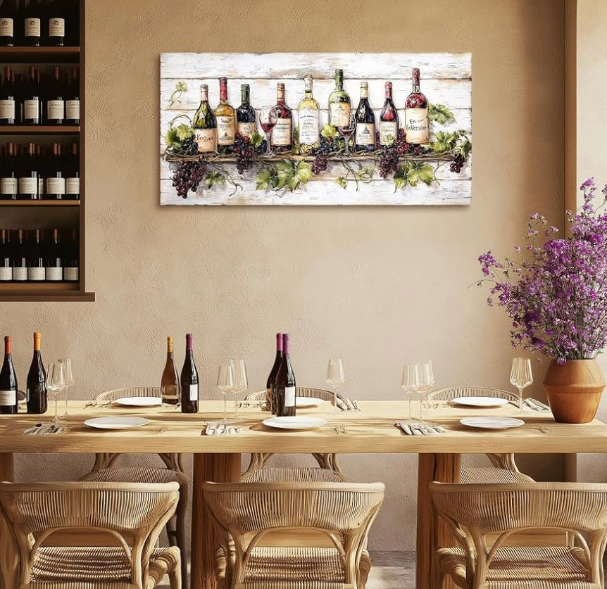 Wine Bottle Still Life Wall Art