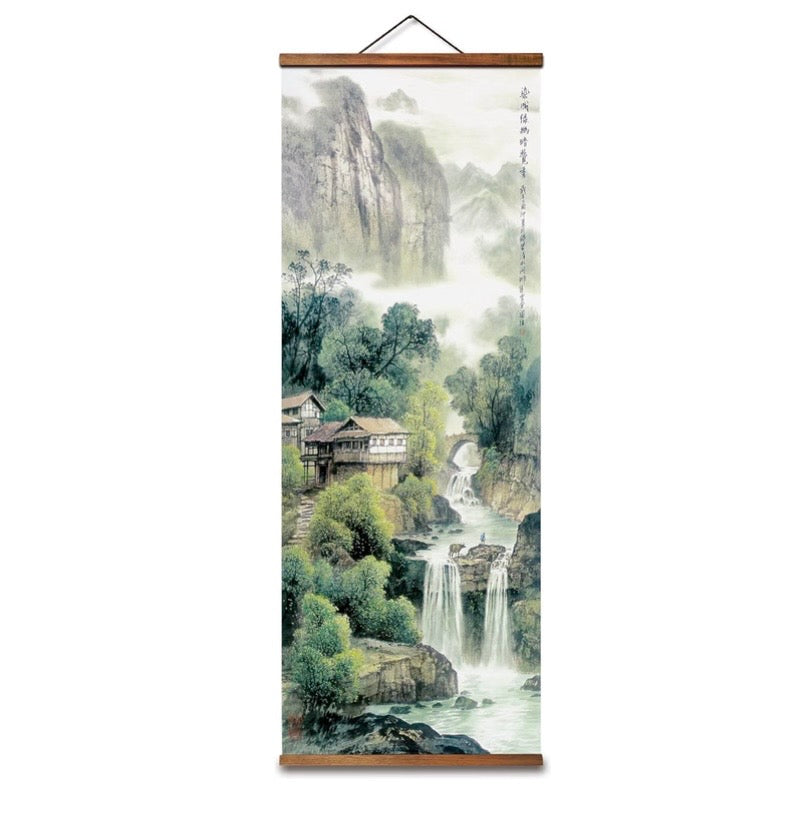 Chinese Mountain Scenery Scrolls