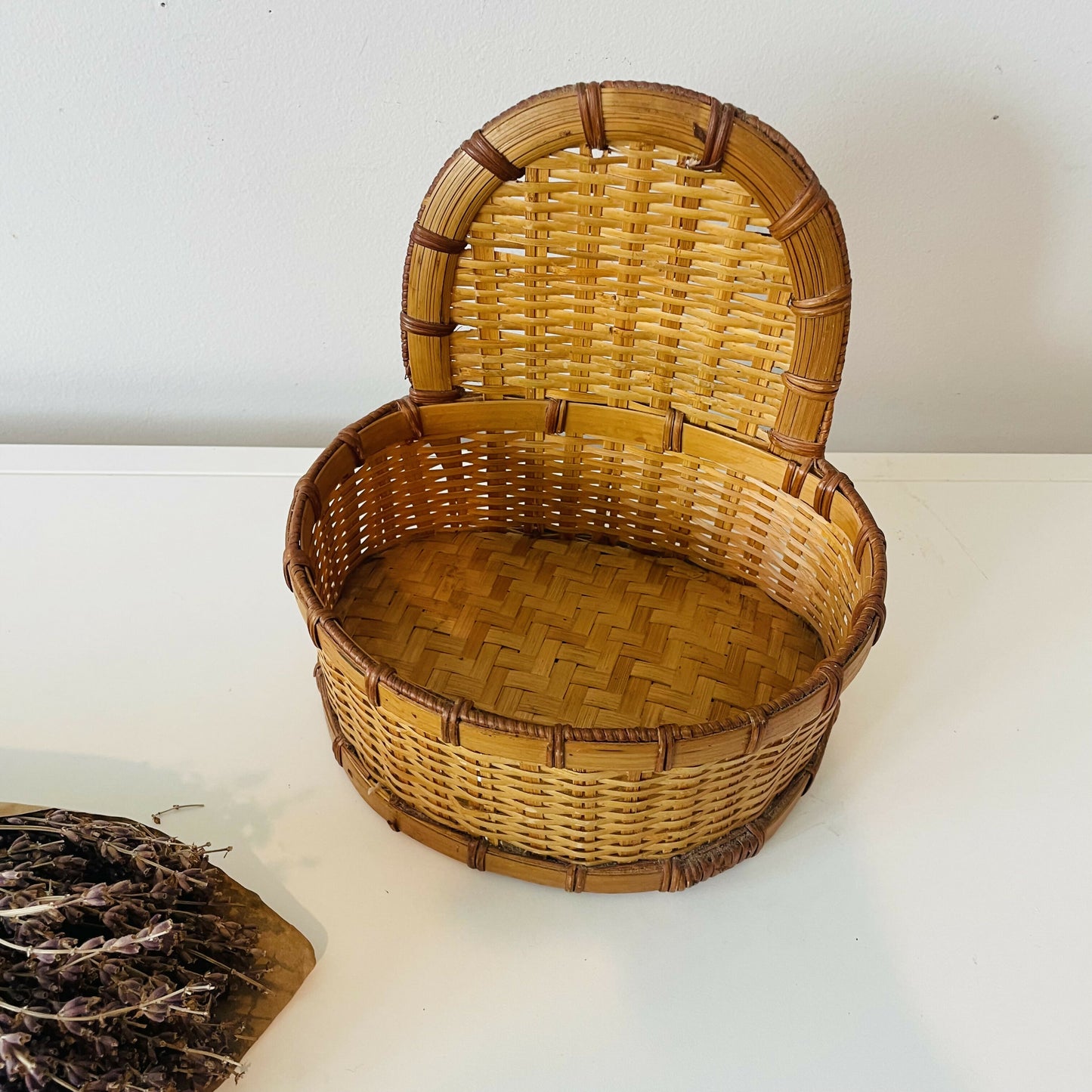 Vintage Wicker Planter