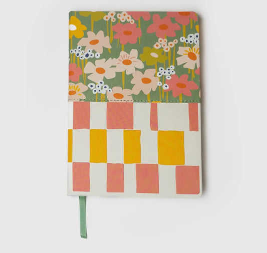 Blooms & Geos Embroidered Journal
