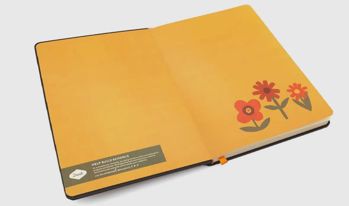 Chunky Flowers Embroidered
Journal Notebook