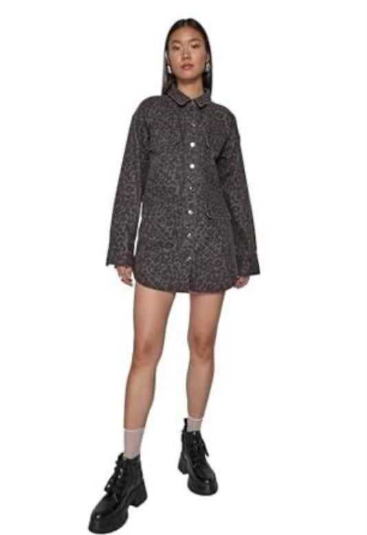 REBECCA MINKOFF Women's Alfie LEOPRD Utility, Grey Leopard