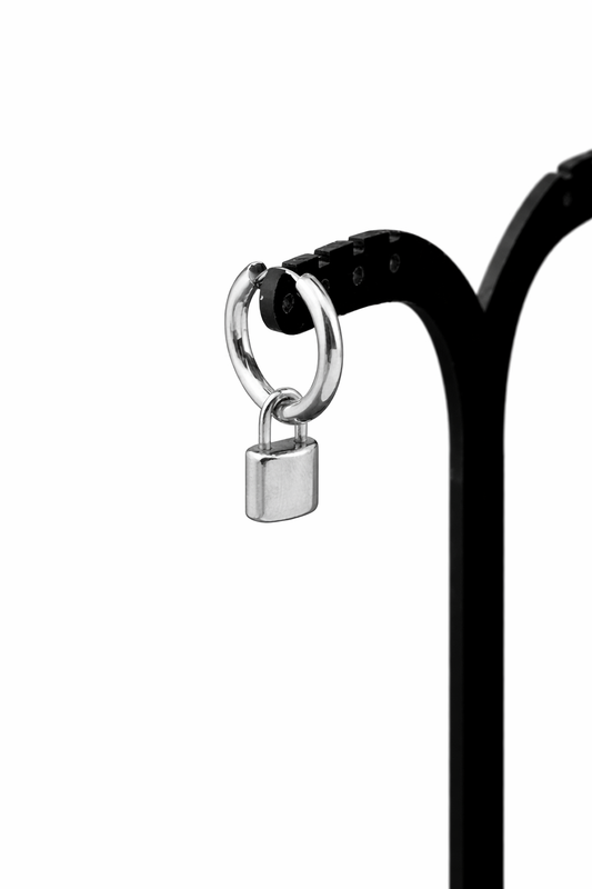 Silver Multi-Element Stainless Steel Earring