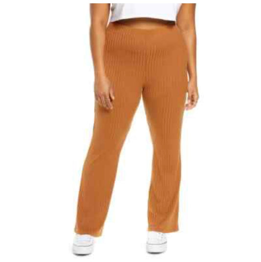 BP. Rib Flare Pant, Burnt Orange