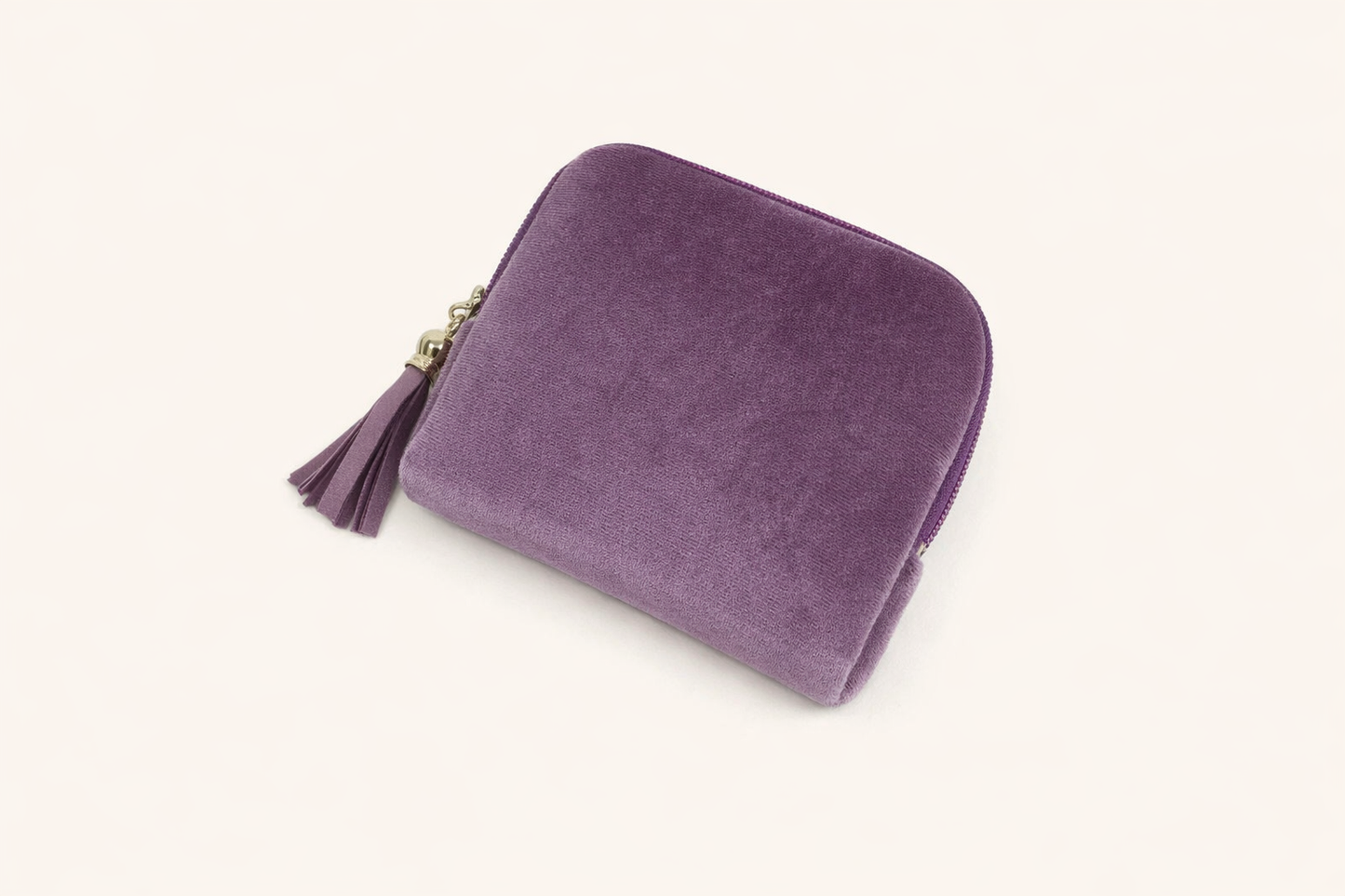 Velvet Jewelry Storage Pouch with Zipper