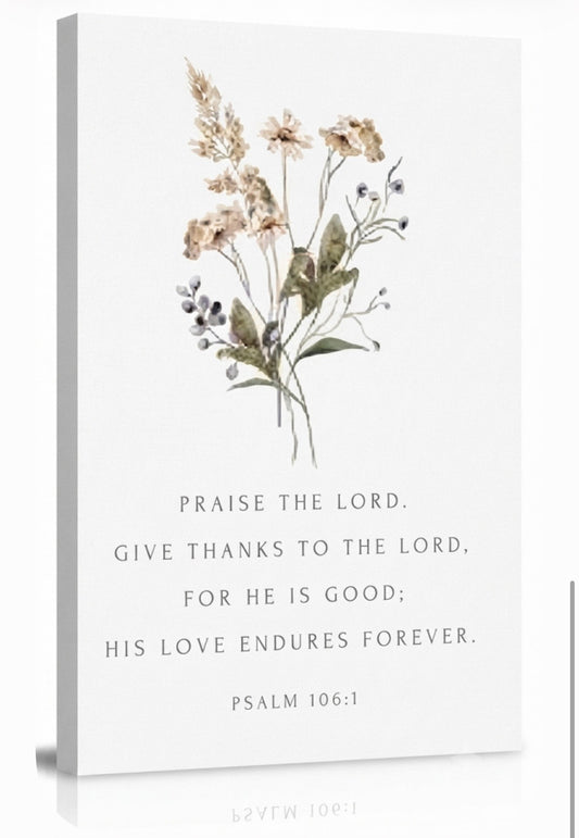 Wildflower Verses Canvas Wall Art