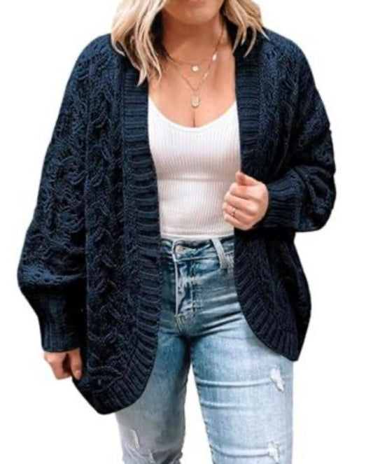 Chunky Blue Cardigan