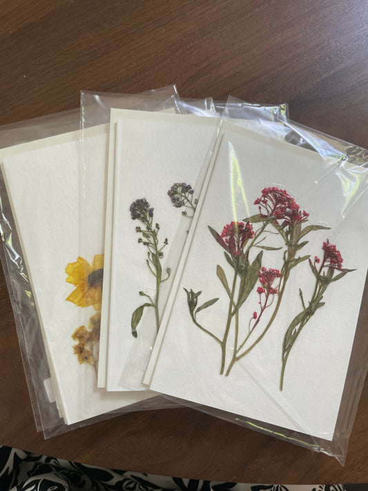 Note Cards - Pressed Flowers