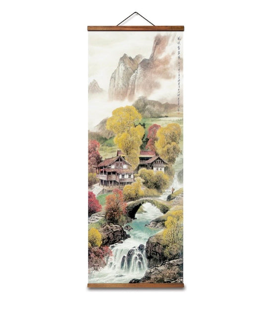 Chinese Mountain Scenery Scrolls