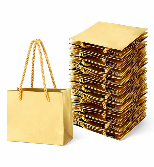 Small Gold Gift Bags