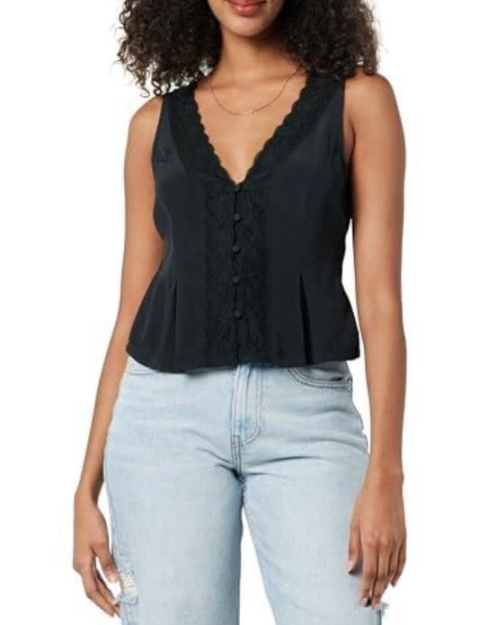 Paloma Lace Trimmed Sleeveless Top