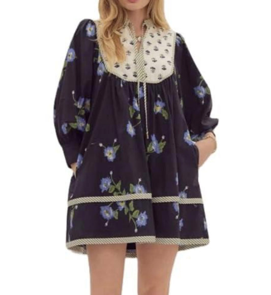 Boho Floral Short Dress