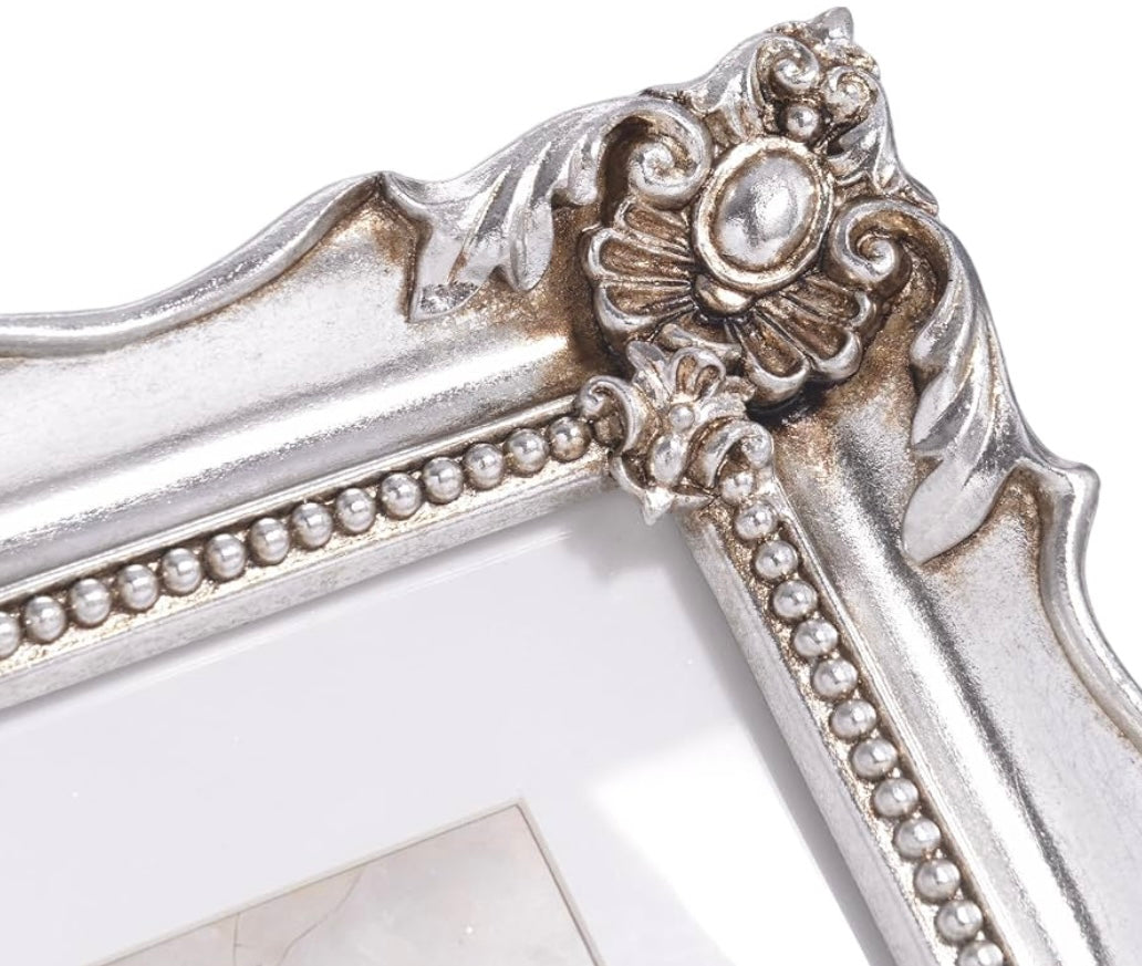 8x10 Vintage Picture Frame with Embossed Flower Design
