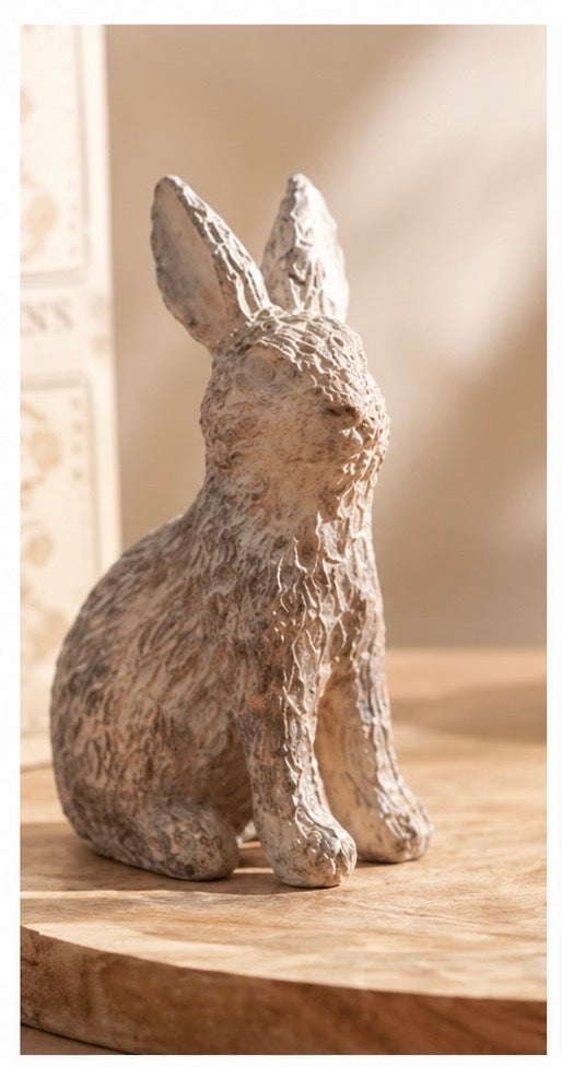 Rustic Rabbit Figurines