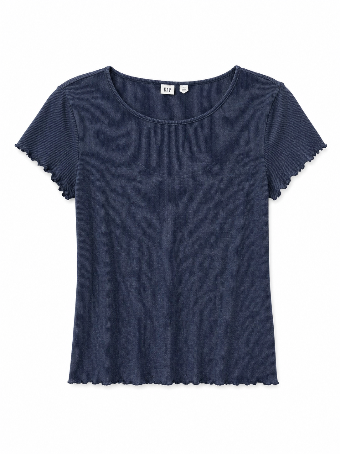 GAP Blue Ribbed Top