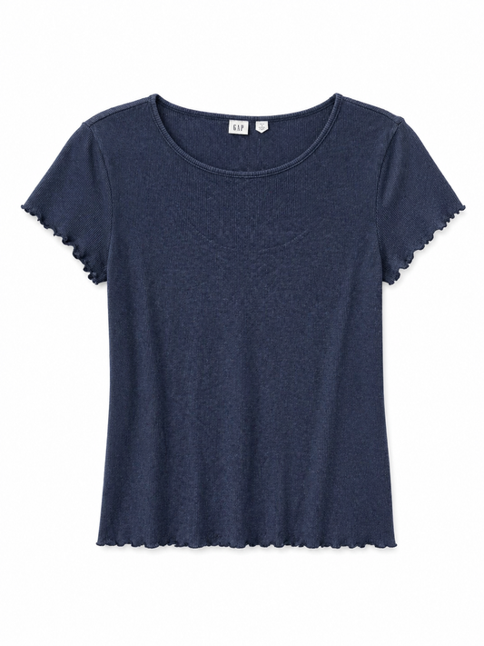 GAP Blue Ribbed Top