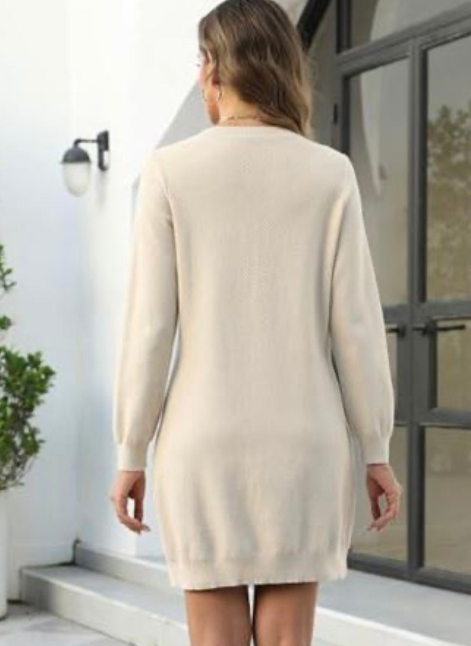 Long Sleeve Knit Sweater Dress