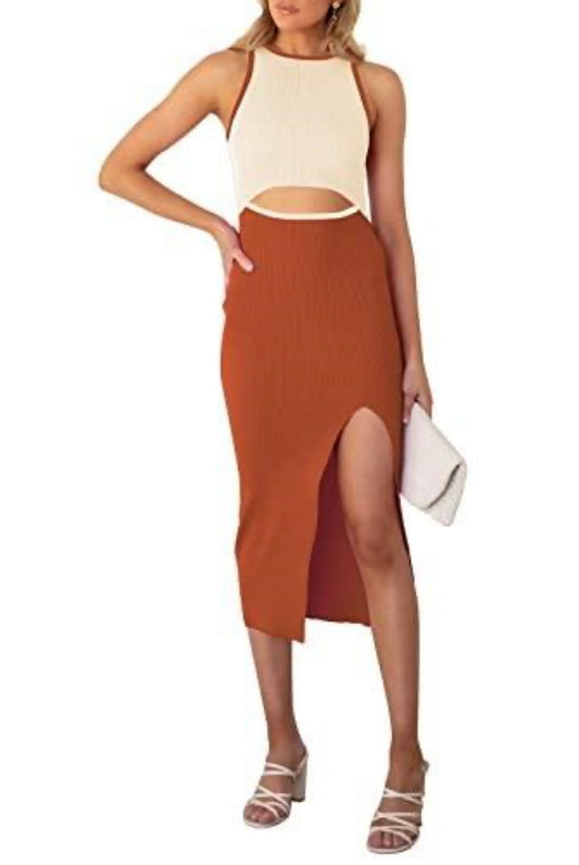 Cutout MIDI Party Dress