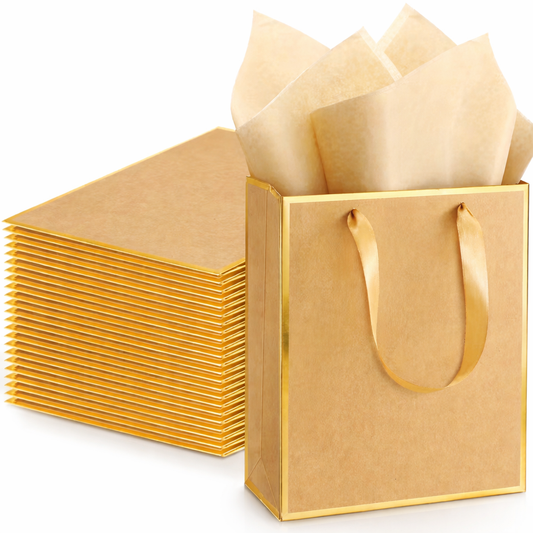 Metallic Kraft Gift bags