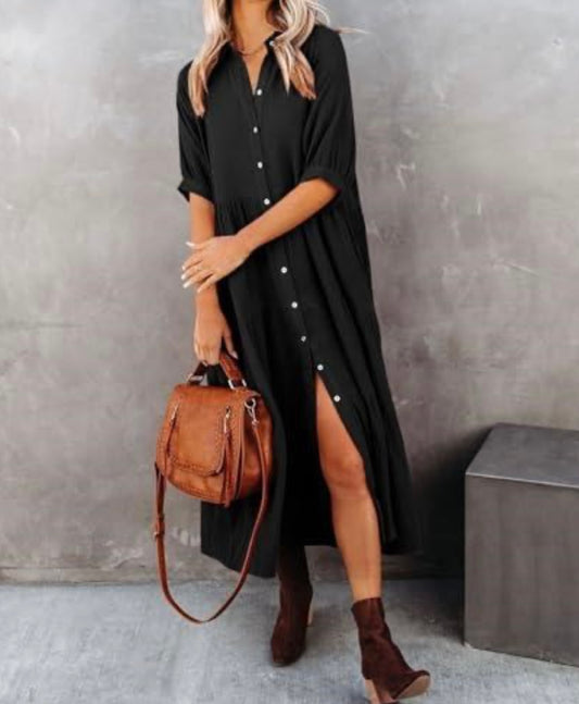 Midi Dress with Pockets