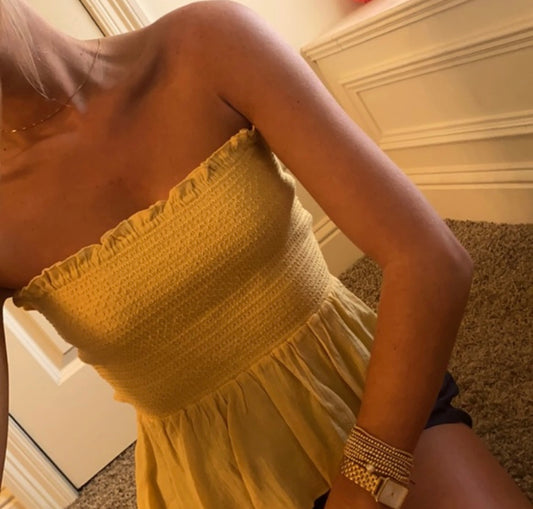 Cotton Candy Strapless Top