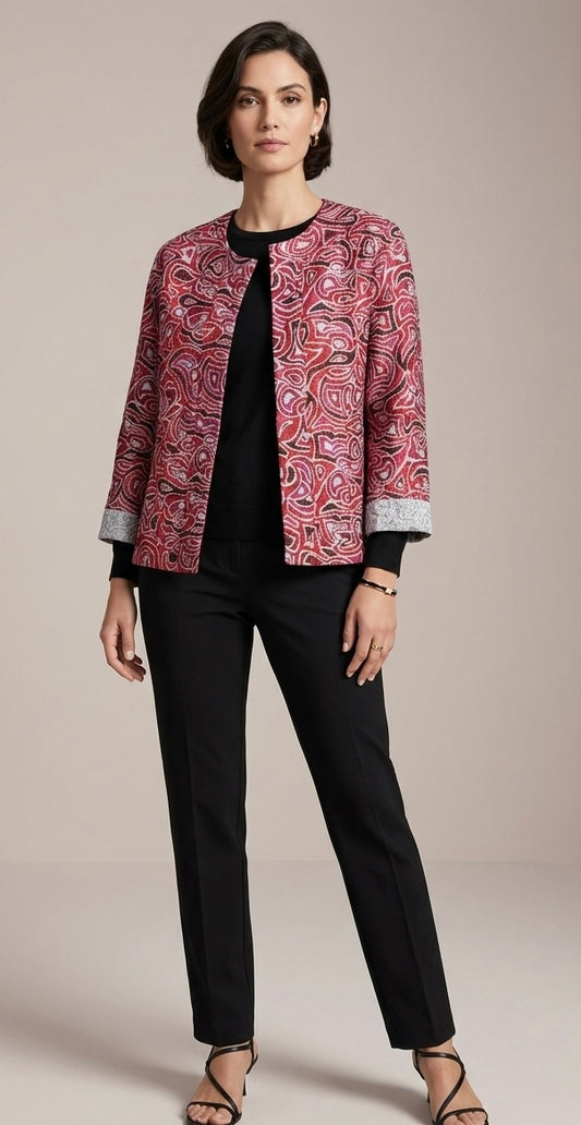 Chico's Silk Cardigan Jacket
