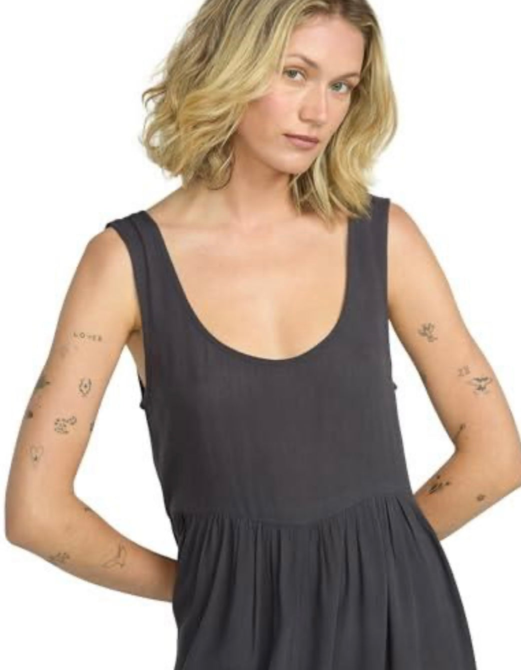 Lived in Baddie Flowy Tank Dress