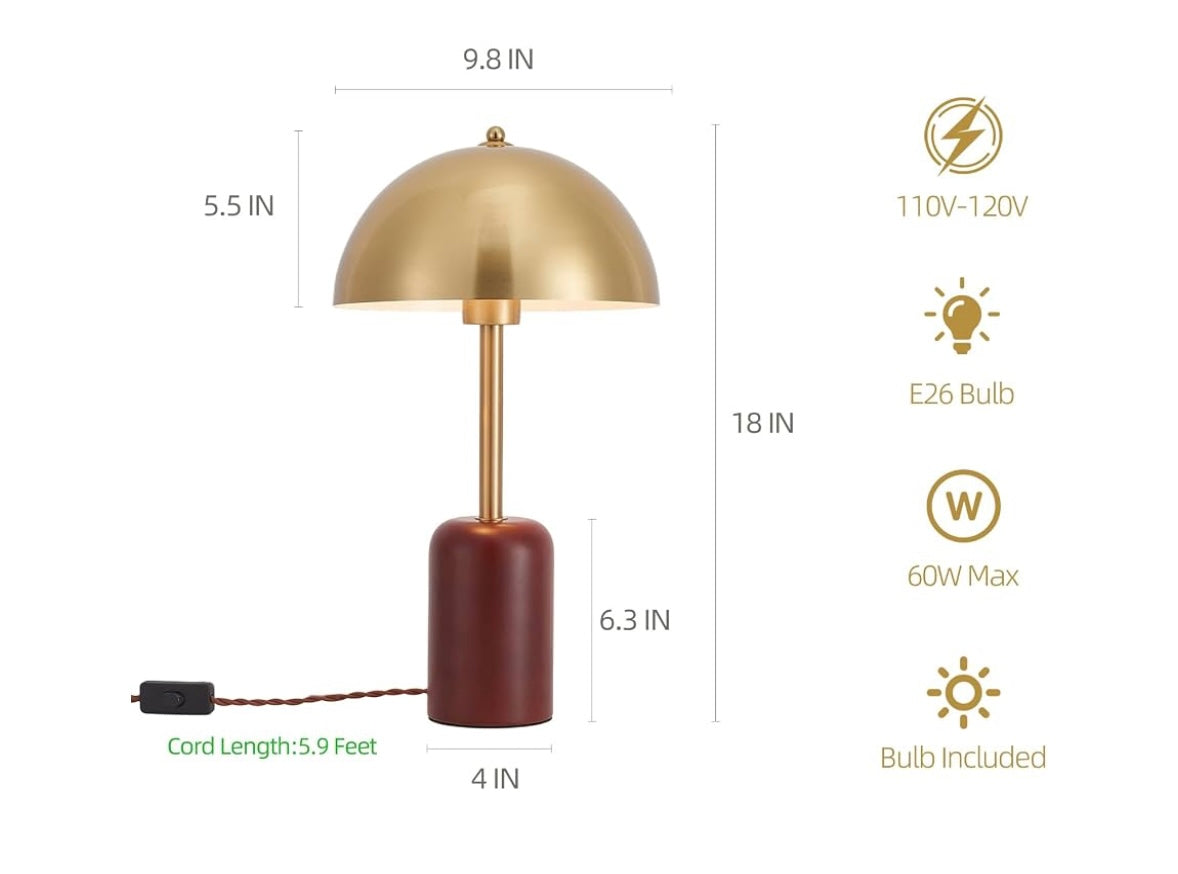 Bedside Table Lamp for Bedroom