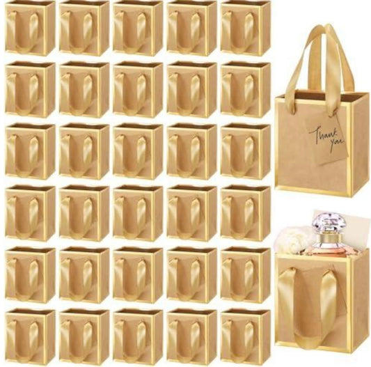Mini Metallic Paper Gift Bags with Handles