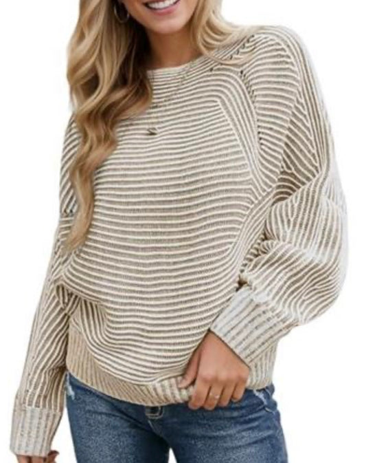 Knit Batwing Pullover, Oversized