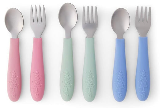 Kids Silverware with Silicone Handle