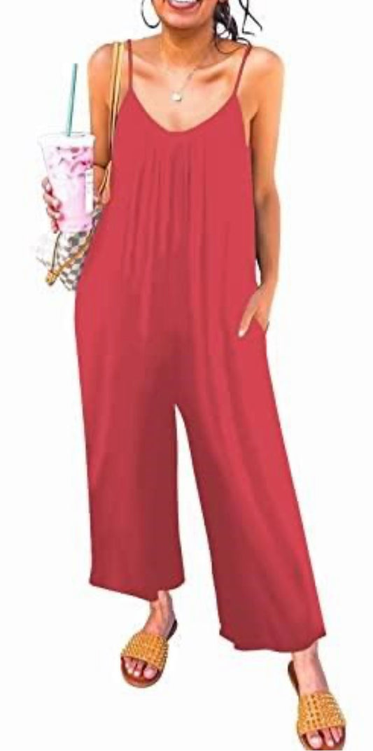 Sleeveless Strap Jumpsuit
