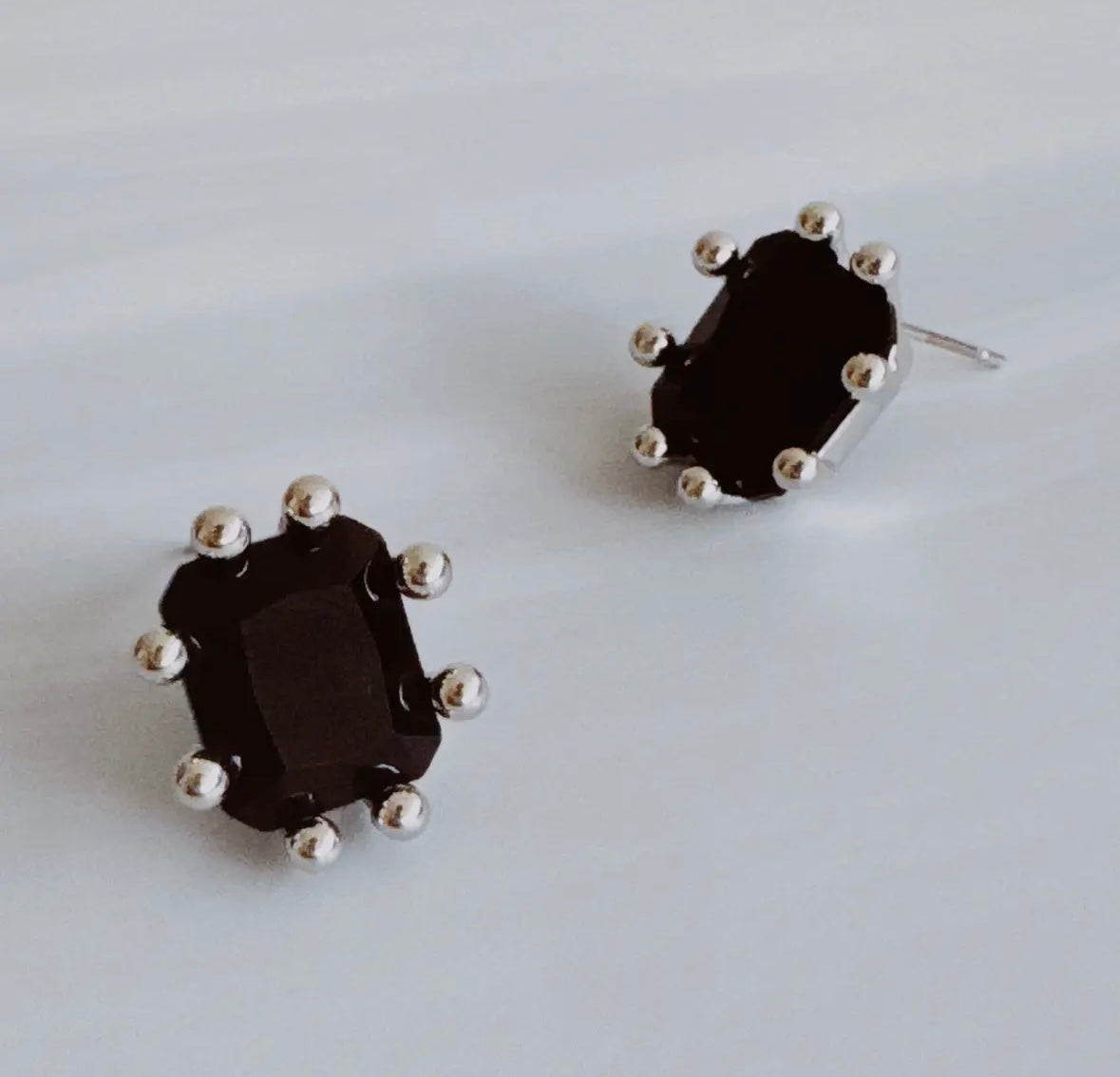 Statement Gem Stud Earrings