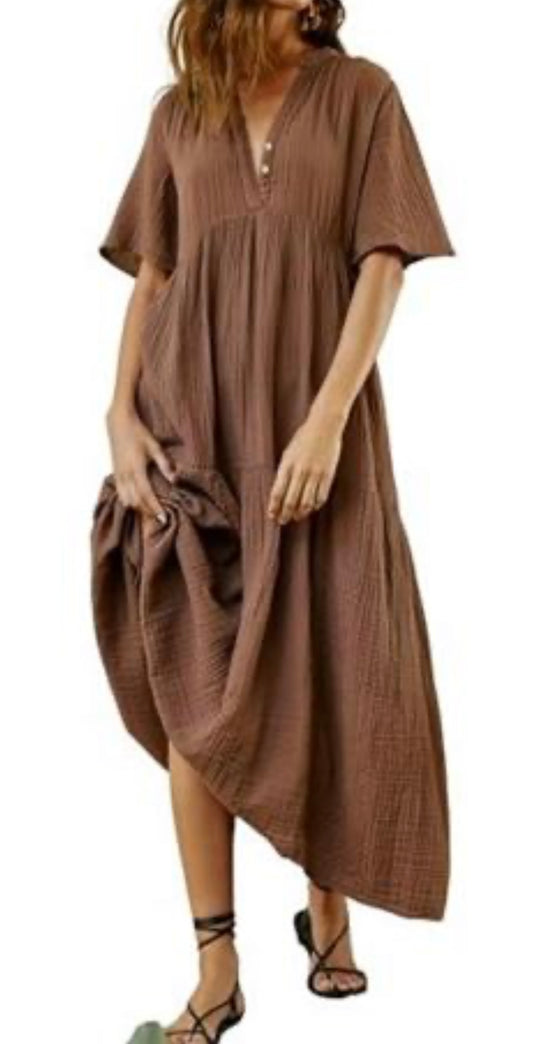 Cotton Flowy Maxi Dress