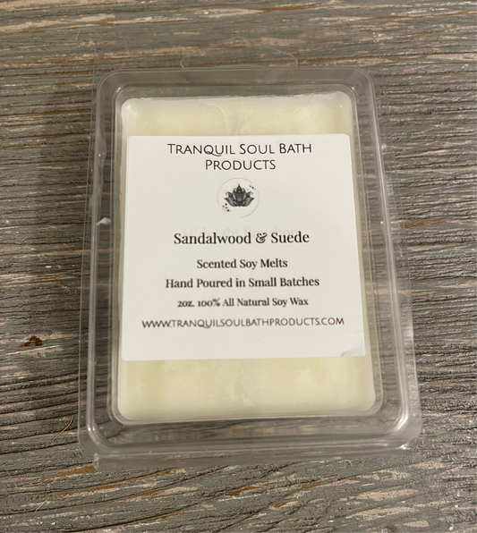 Sandalwood & Suede Scented Wax Melts