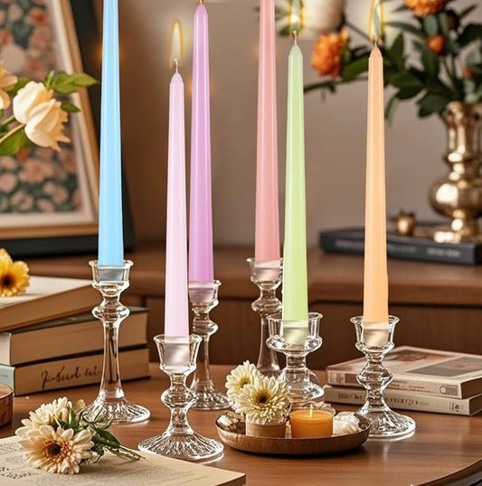 10 Inch Colorful Tapered Candle