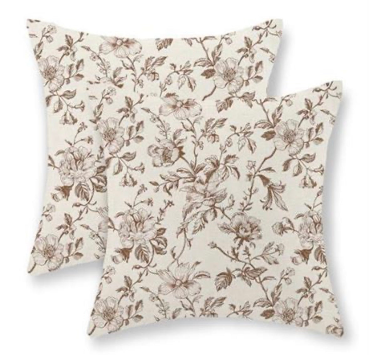 Brow Floral 24x24 Pillow Set