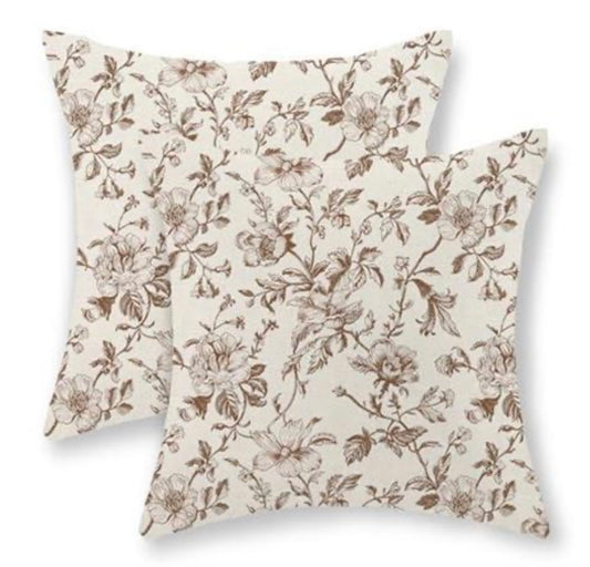 Brow Floral 24x24 Pillow Set
