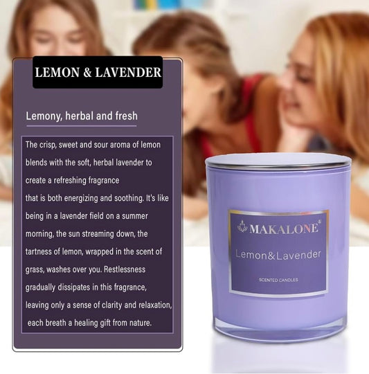 Lavender Lemon Scented Candle