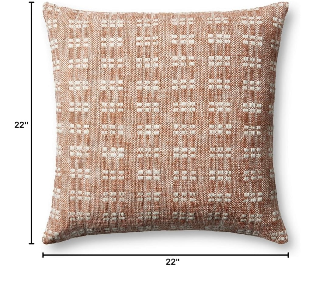 Magnolia Home by Joanna Gaines Rust 22" × 22" Pillows